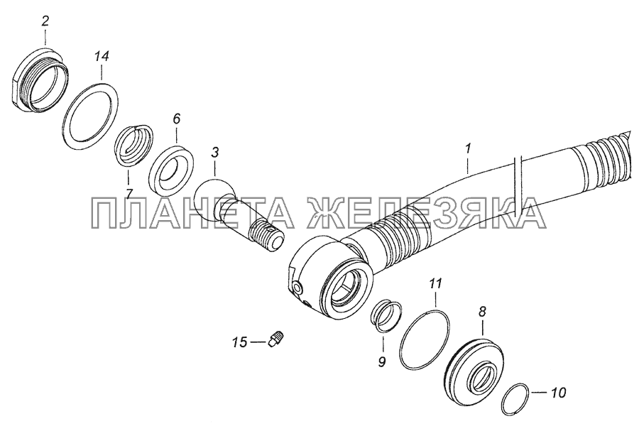 6522-3414010 Тяга сошки КамАЗ-6520 (Euro-2, 3)